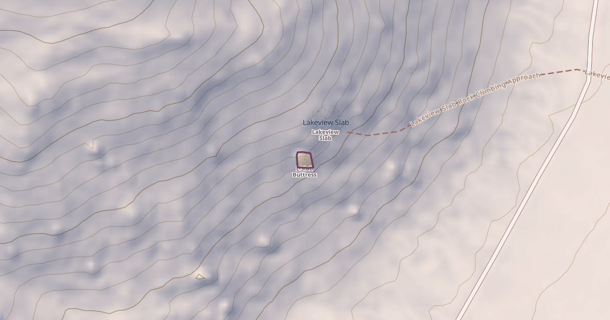 Map preview of L Slab Buttress