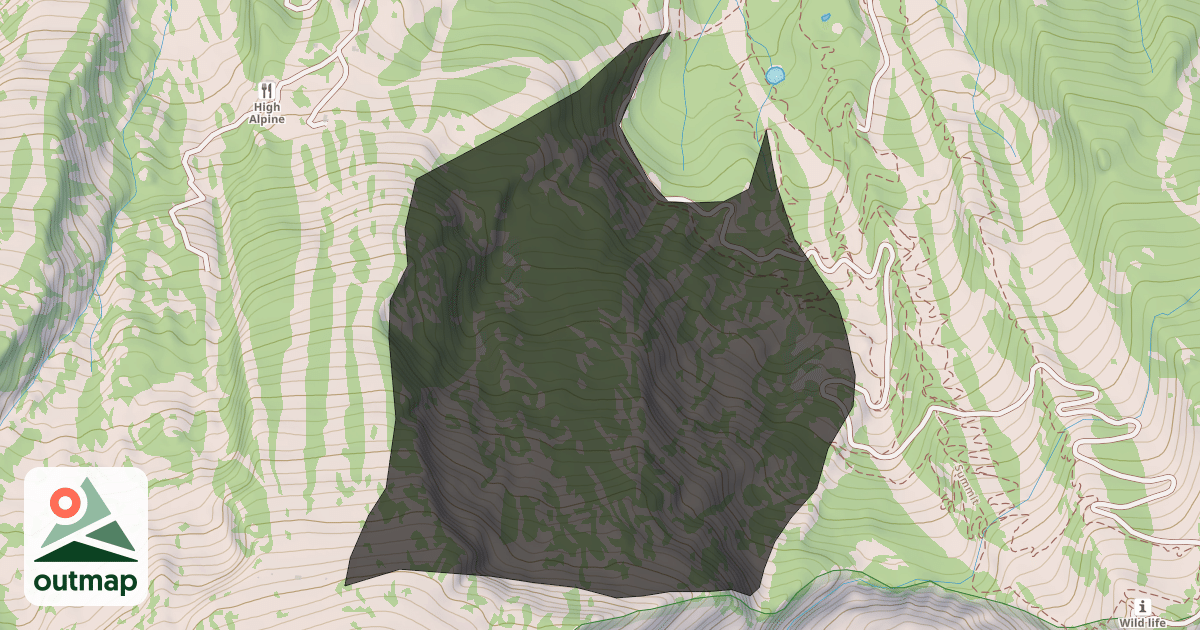 Map of Hanging Valley