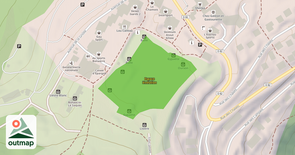 Map of Espace évolution