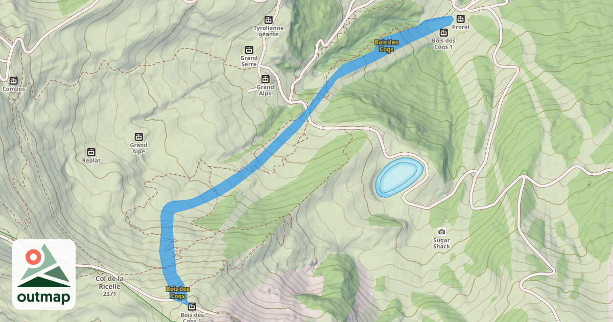 Map of Bois des Coqs