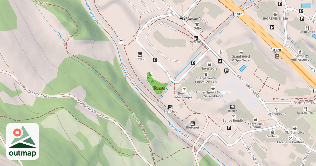 Map of Ourson