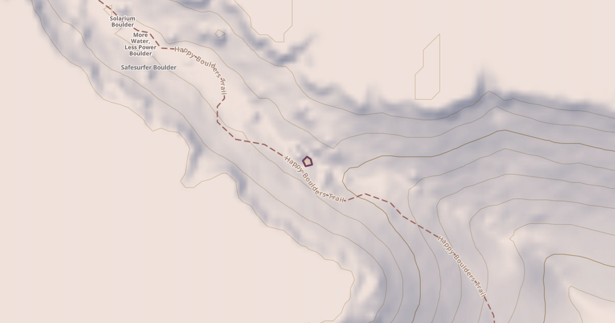 Map preview of Totty Boulder