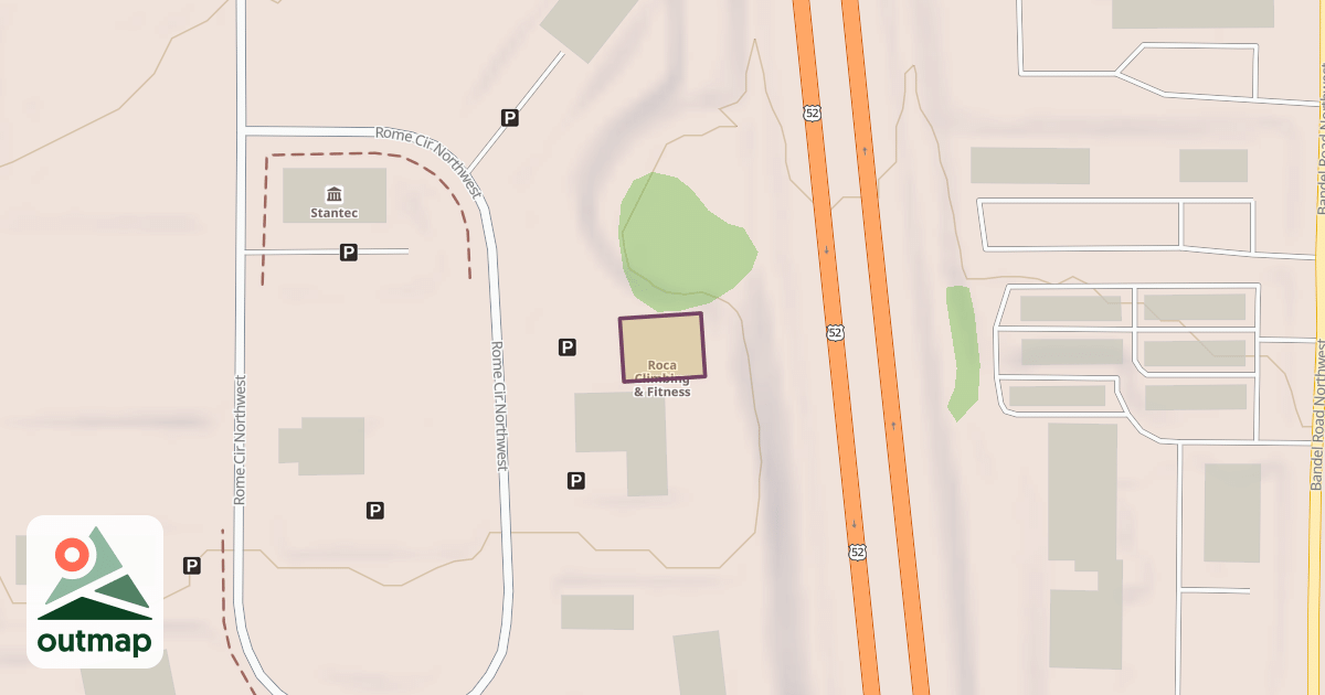 Map of Roca Climbing & Fitness
