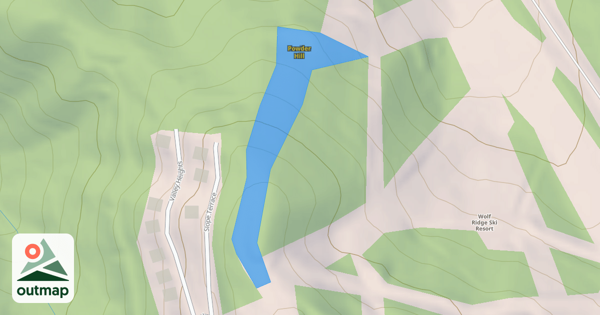 Map of Powder Hill