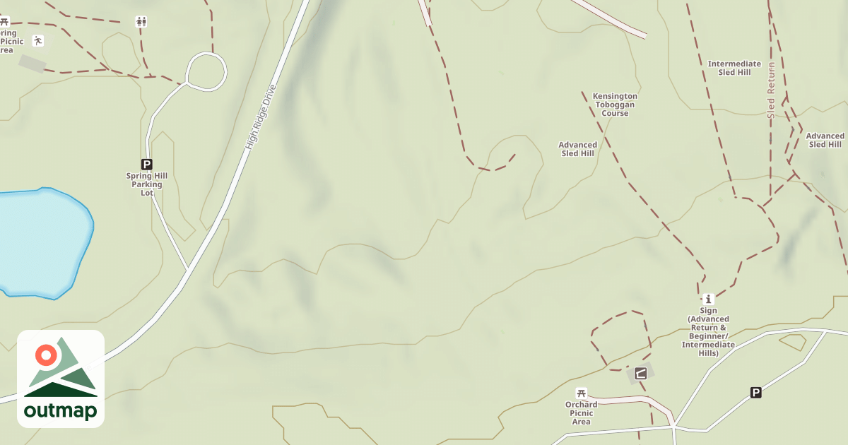 Map of Dual Sled Luge Run