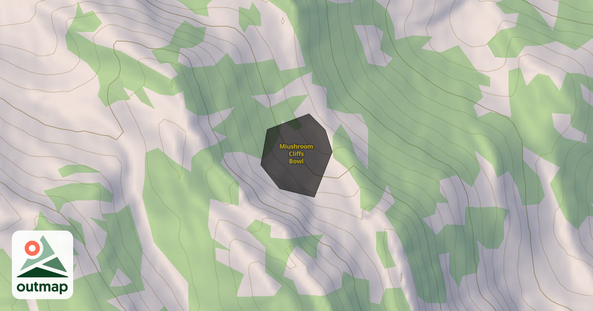 Map of Miushroom Cliffs Bowl