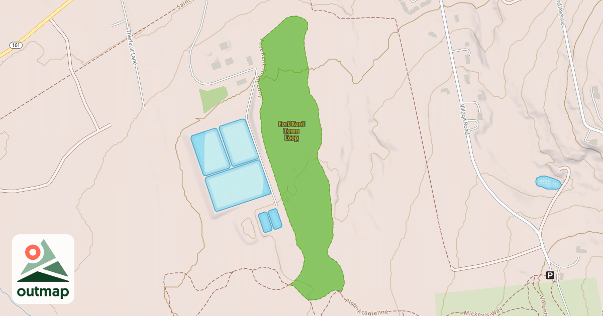 Map of Fort Kent Town Loop