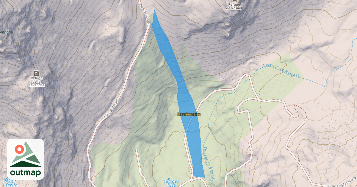 Map of Mauriennaise