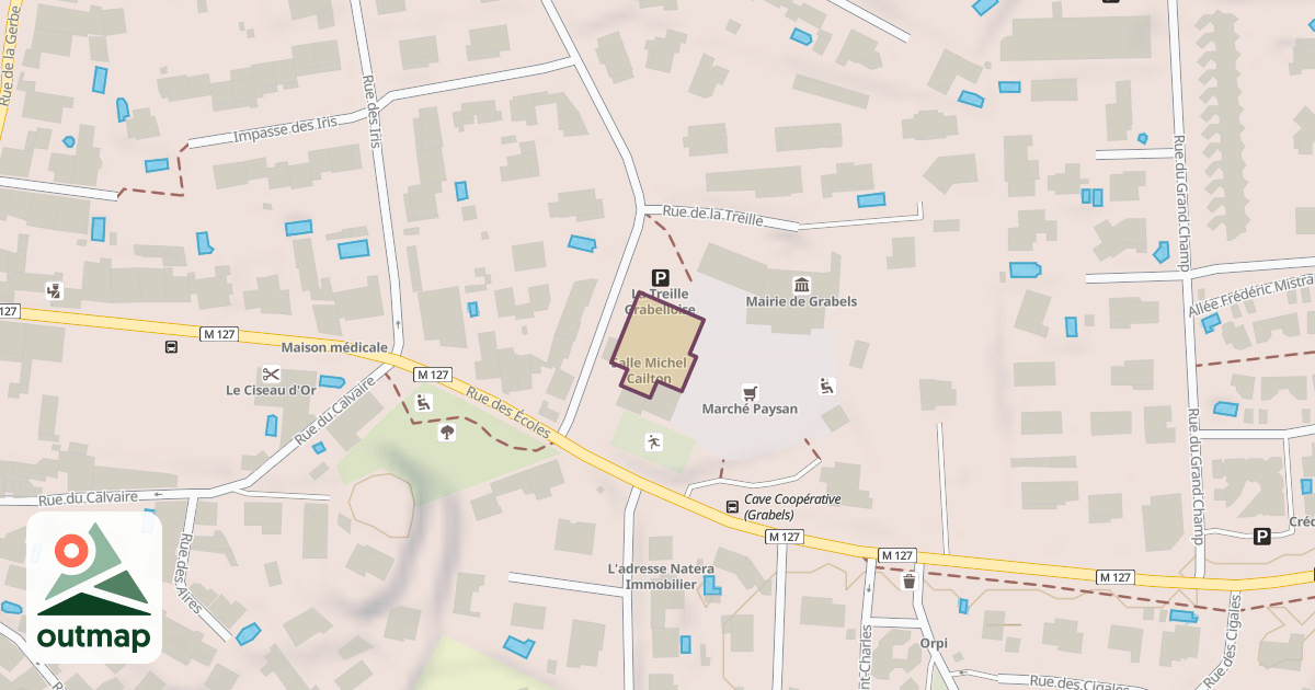 Map of Salle Michel Cailton