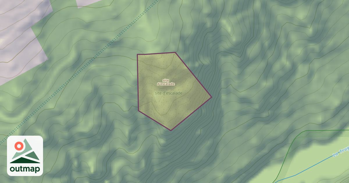 Map of site d'escalade