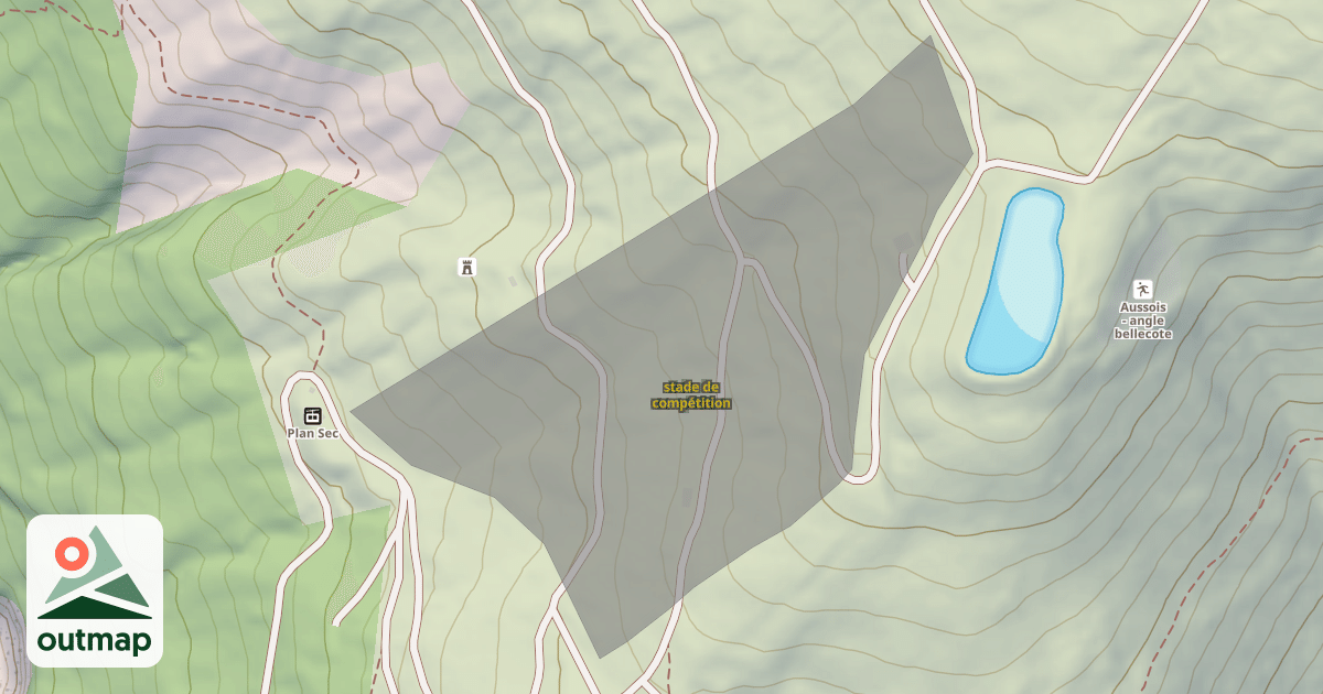 Map of stade de compétition