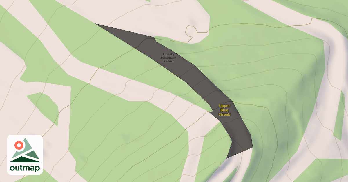 Map of Upper Blue Streak