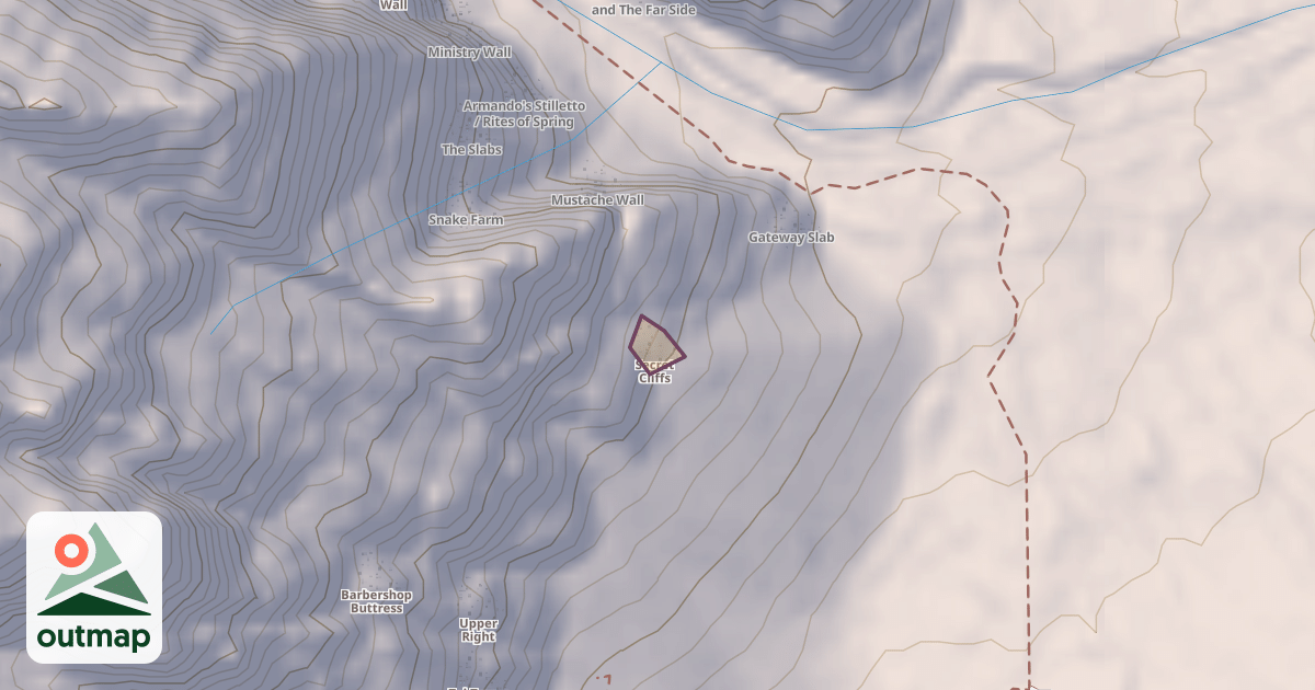 Map of Secret Cliffs