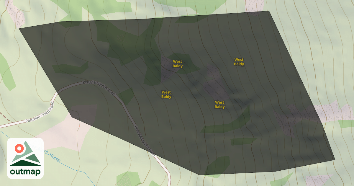 Map of West Baldy