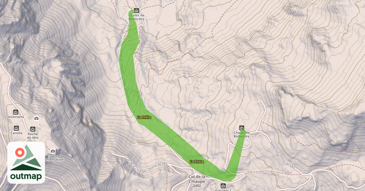 Map of La Frête