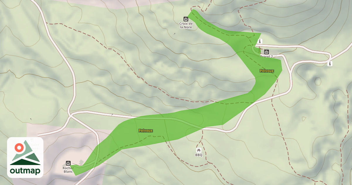 Map of Pelvoux