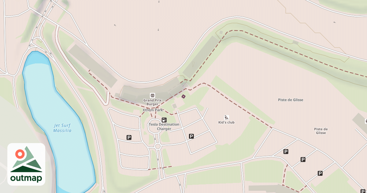 Map of Tyrolienne X'Trem Park