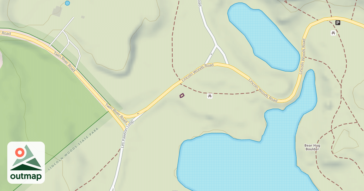 Map of Climbing Boulder