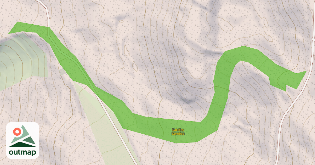 Map of Lac des Combes