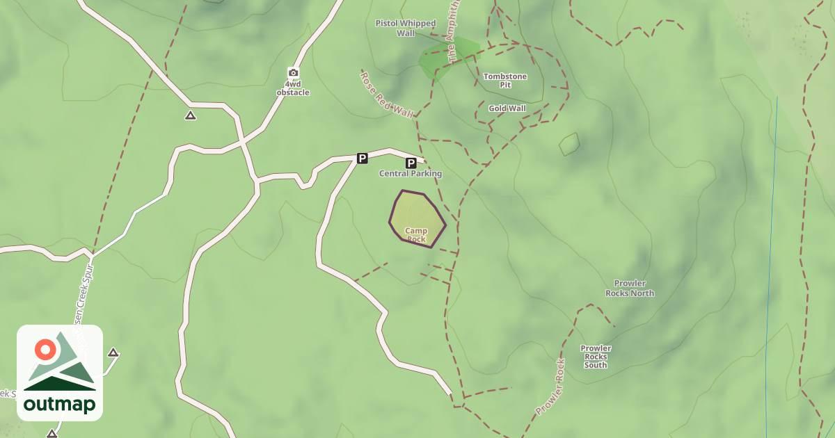 Map of Camp Rock