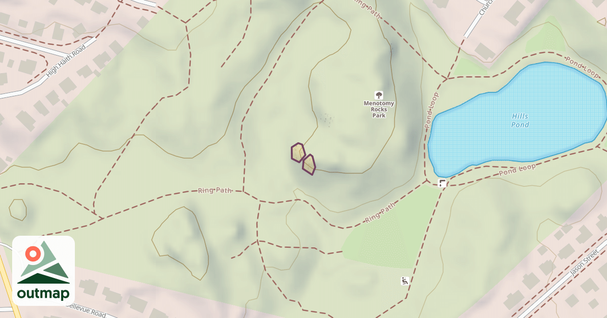 Map of Climbing Crag