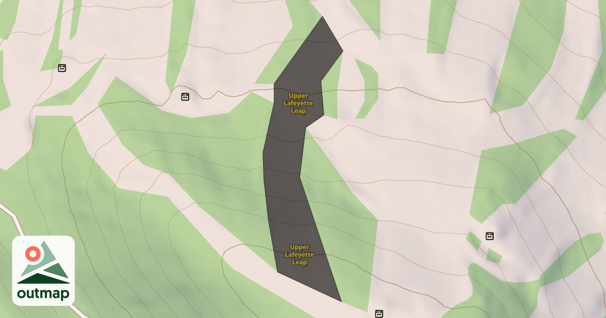 Map of Upper Lafeyette Leap