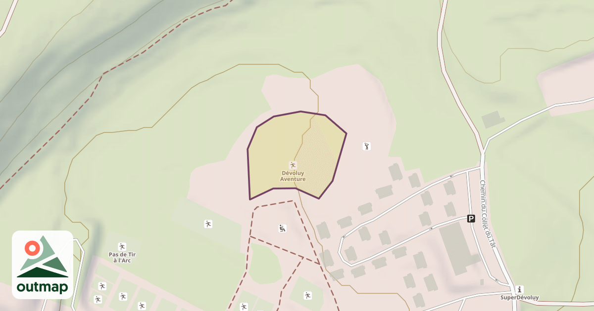 Map of Dévoluy Aventure