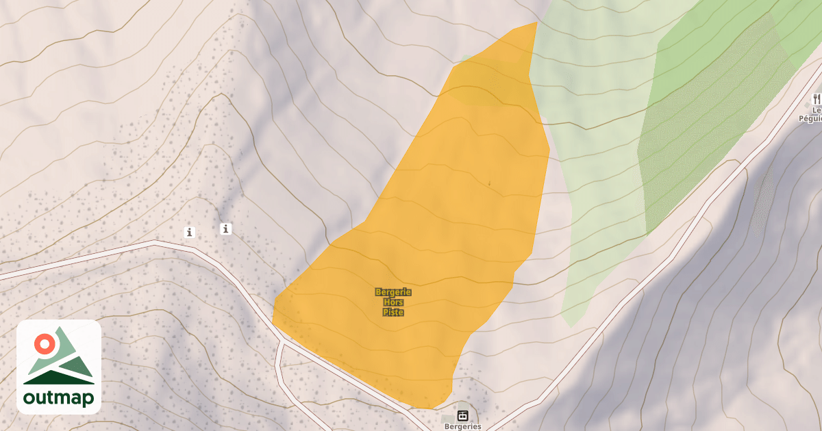 Map of Bergerie Hors Piste