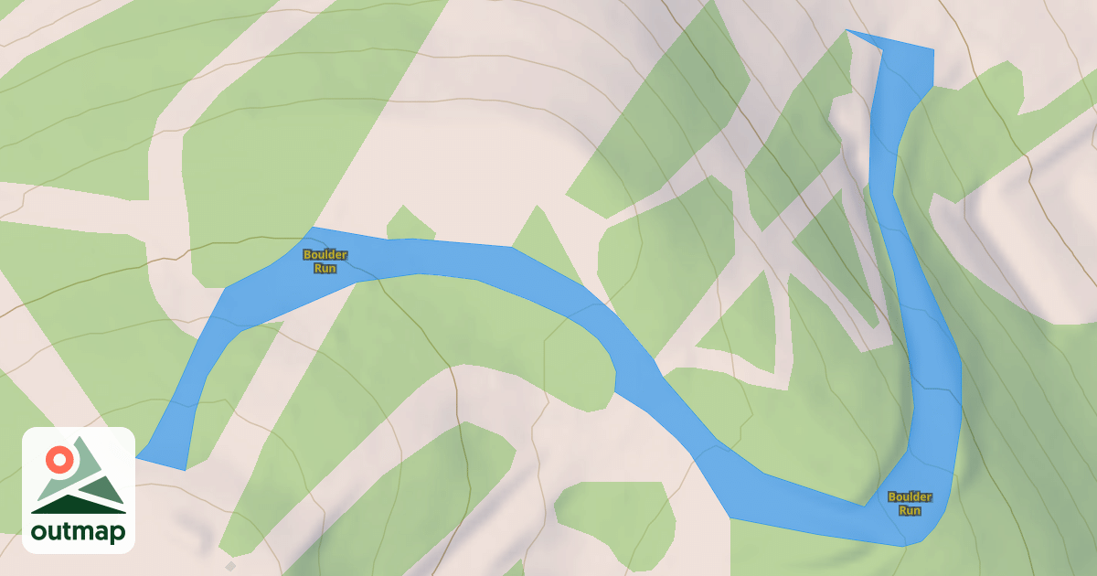 Map of Boulder Run
