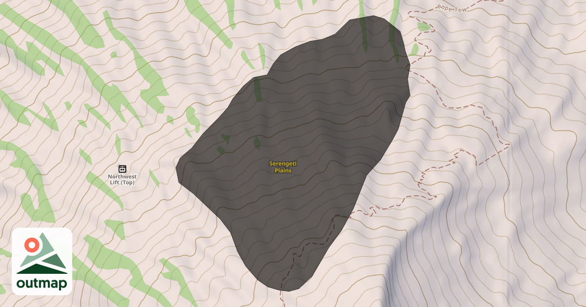 Map of Serengeti Plains