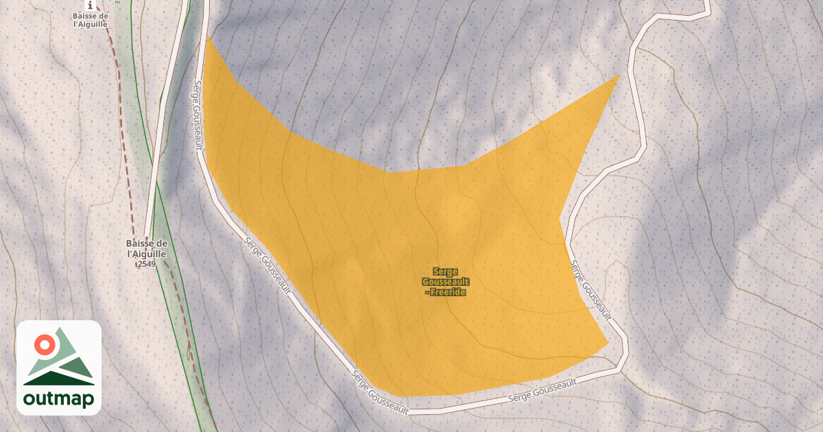 Map of Serge Gousseault - Freeride
