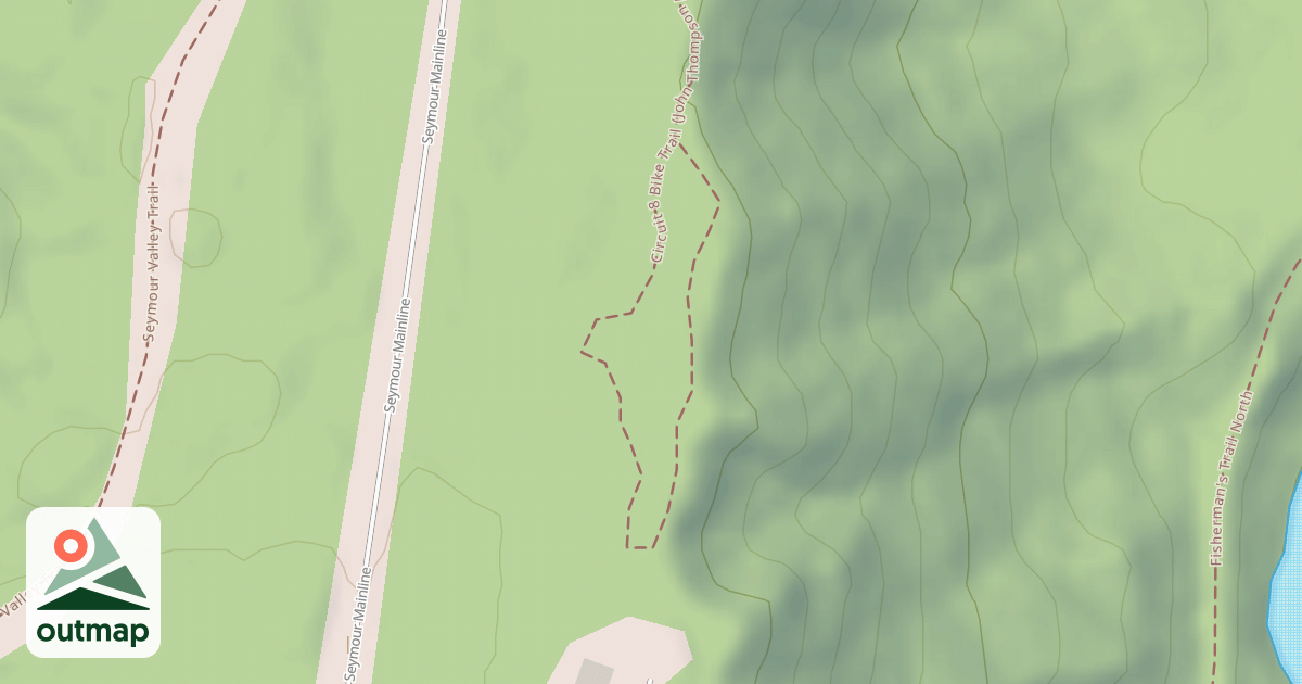 Map of Circuit 8 Bike Trail (John Thompson Loop)