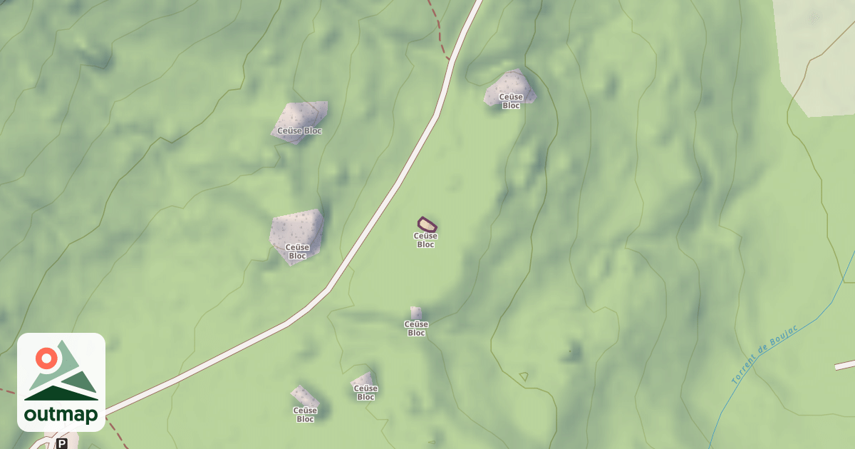 Map of Ceüse Bloc