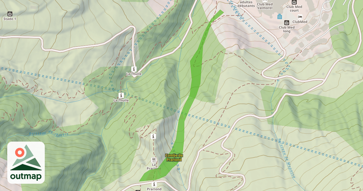 Map of Combe de Prariond