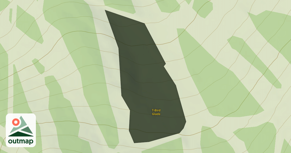 Map of T-Bird Glade