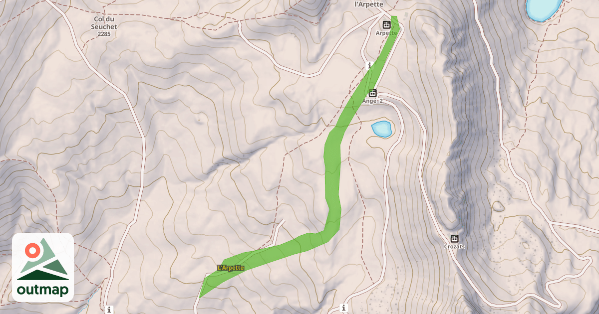Map of L'Arpette