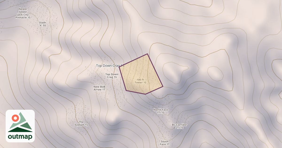 Map of 100 Ft Tower 1S