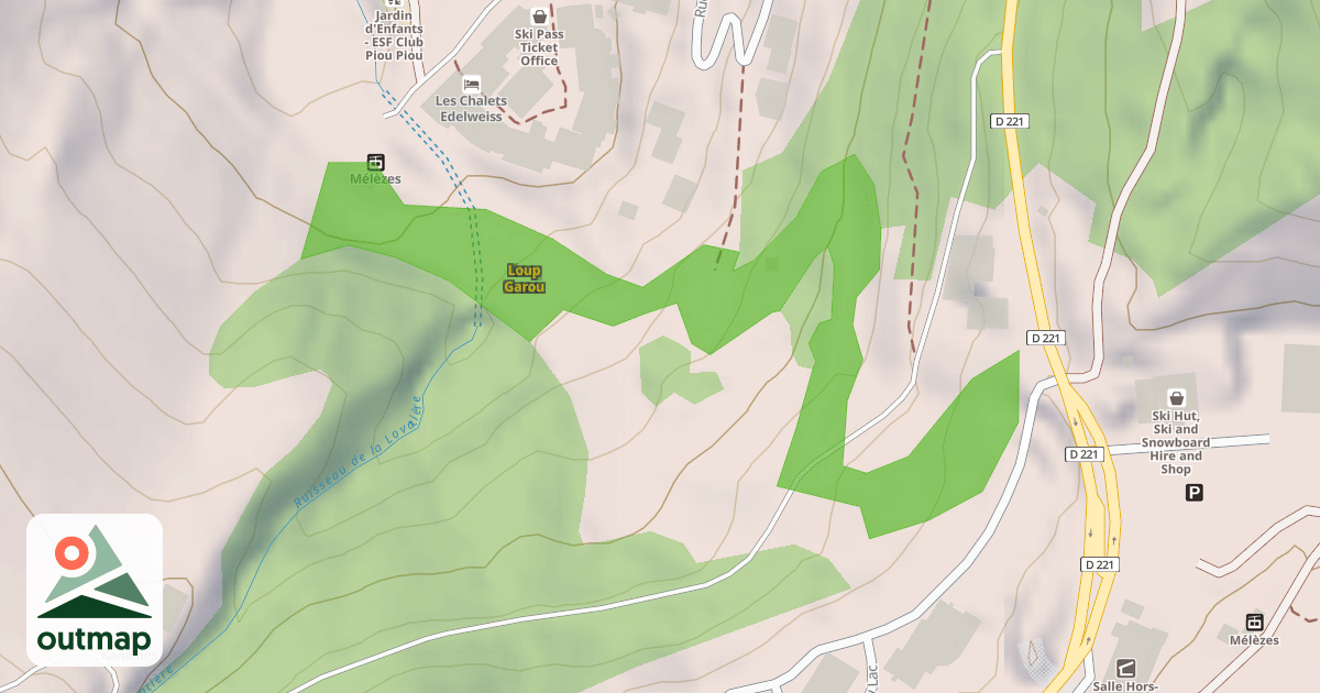 Map of Loup Garou