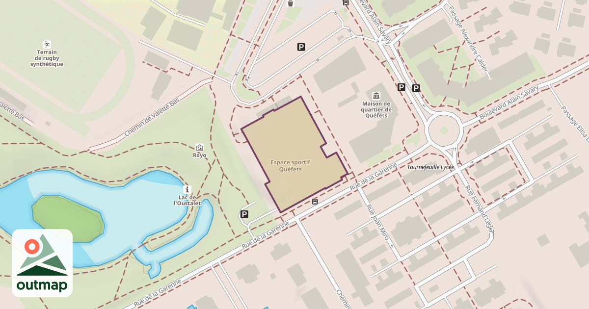 Map of Espace sportif Quéfets