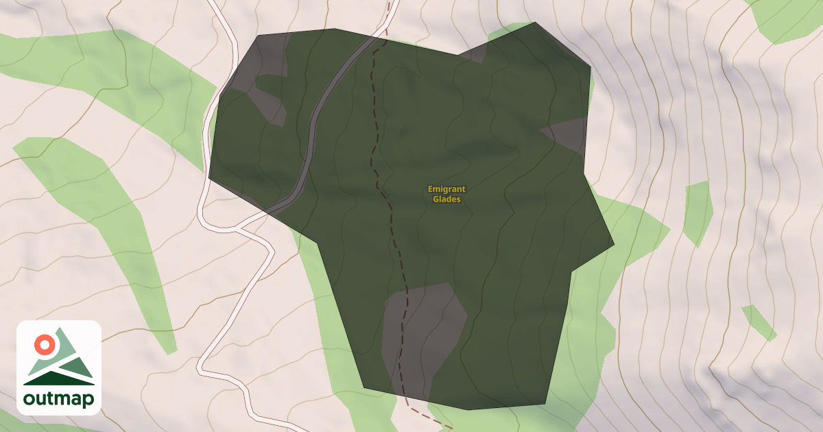 Map of Emigrant Glades