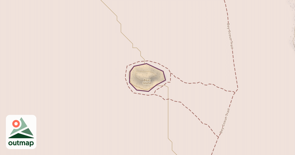 Map of Bear Island