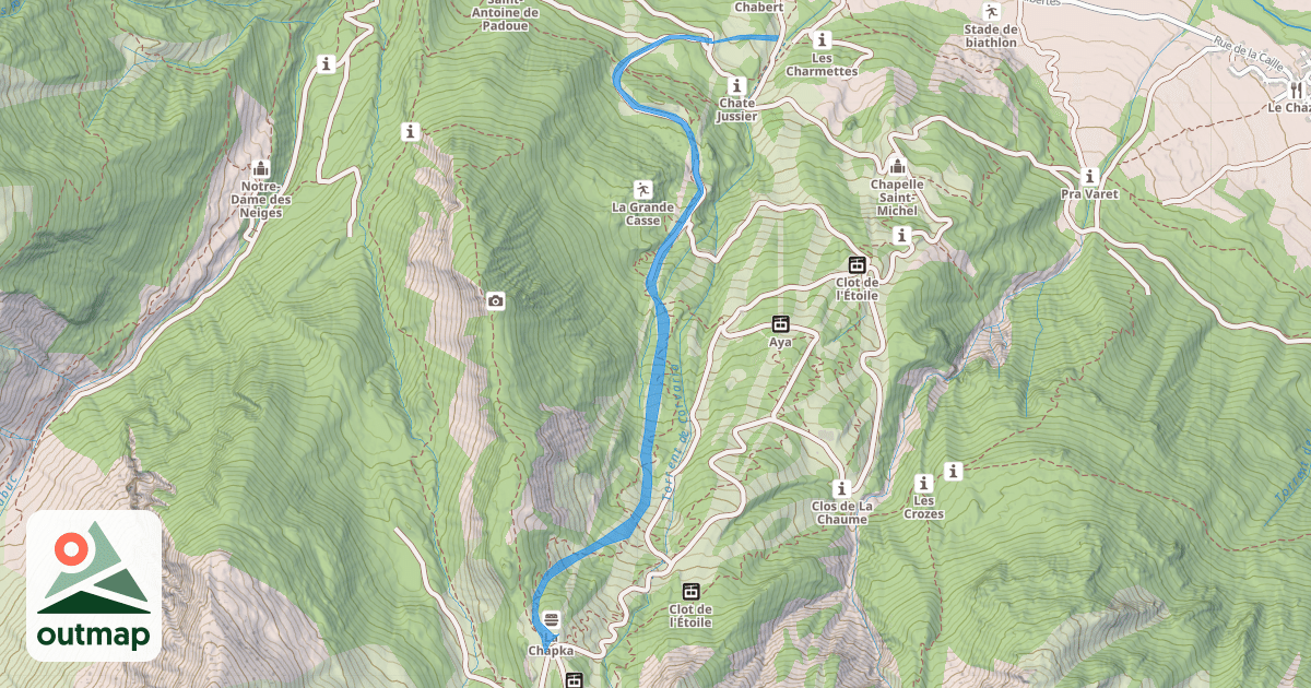 Map of Clot Gaillard