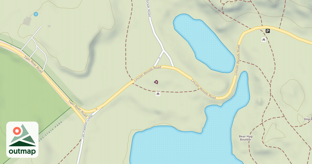 Map of Climbing Boulder