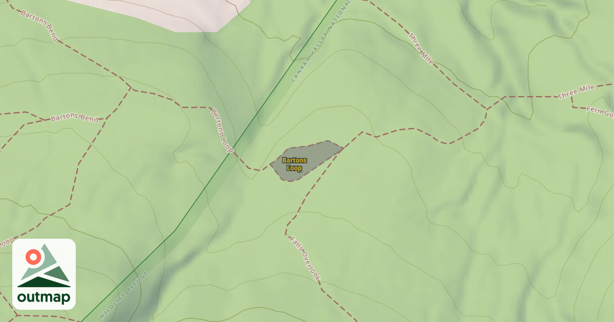 Map of Bartons Loop