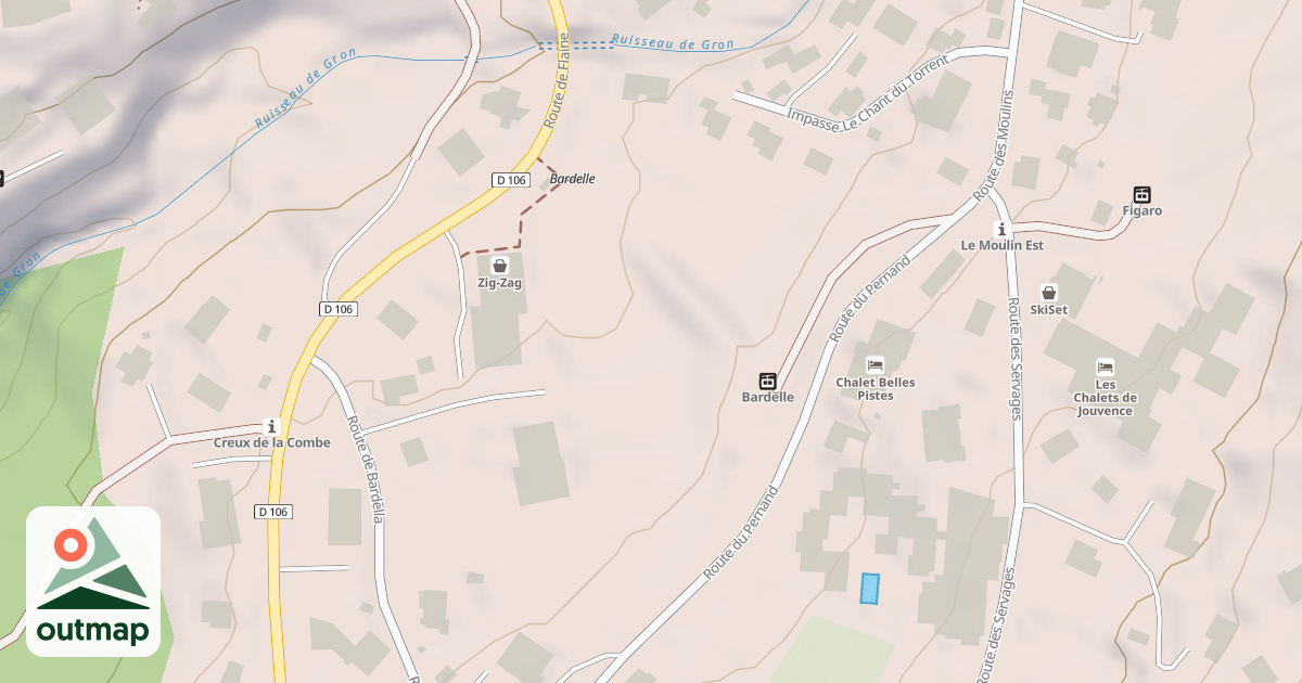 Map of Espace Luge
