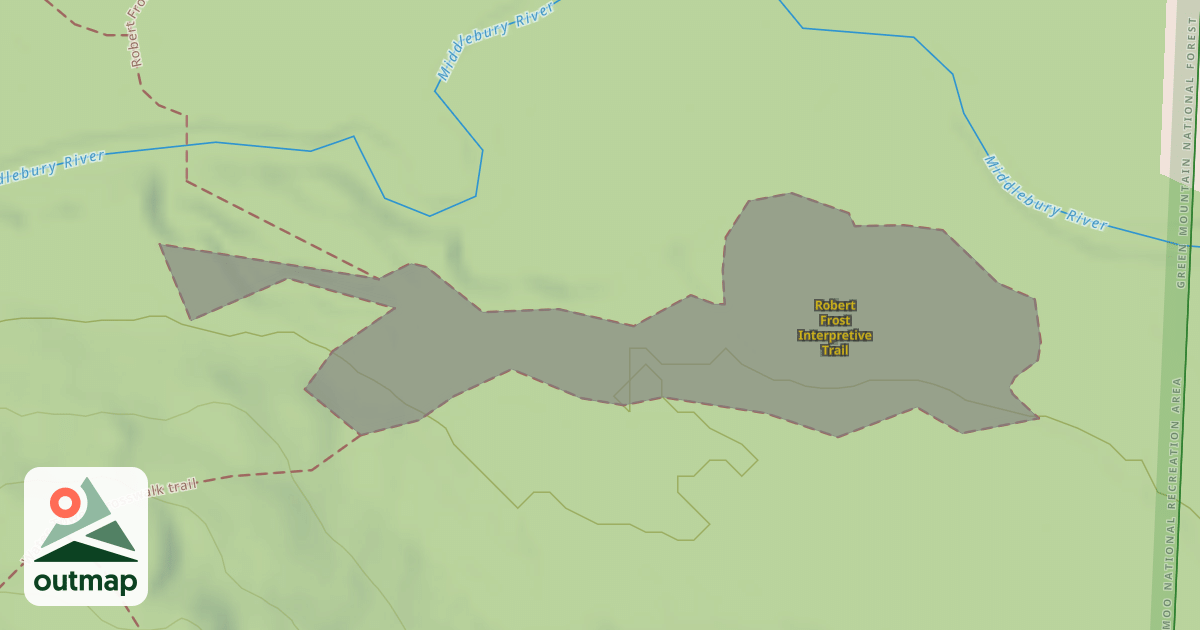 Map of Robert Frost Interpretive Trail