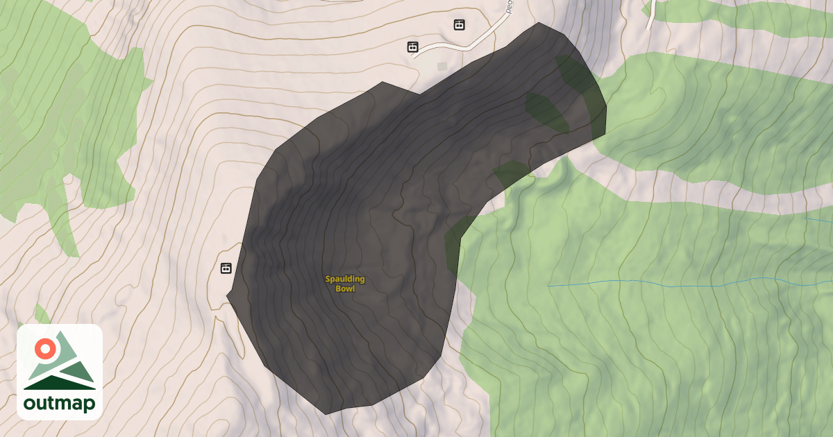 Map of Spaulding Bowl