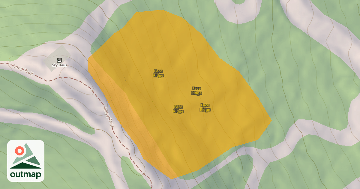 Map of Face Ridge