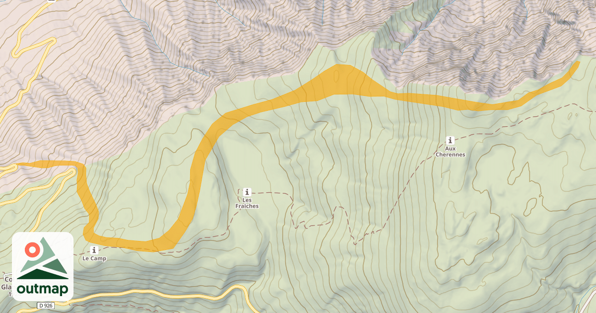 Map of Les Fraiches