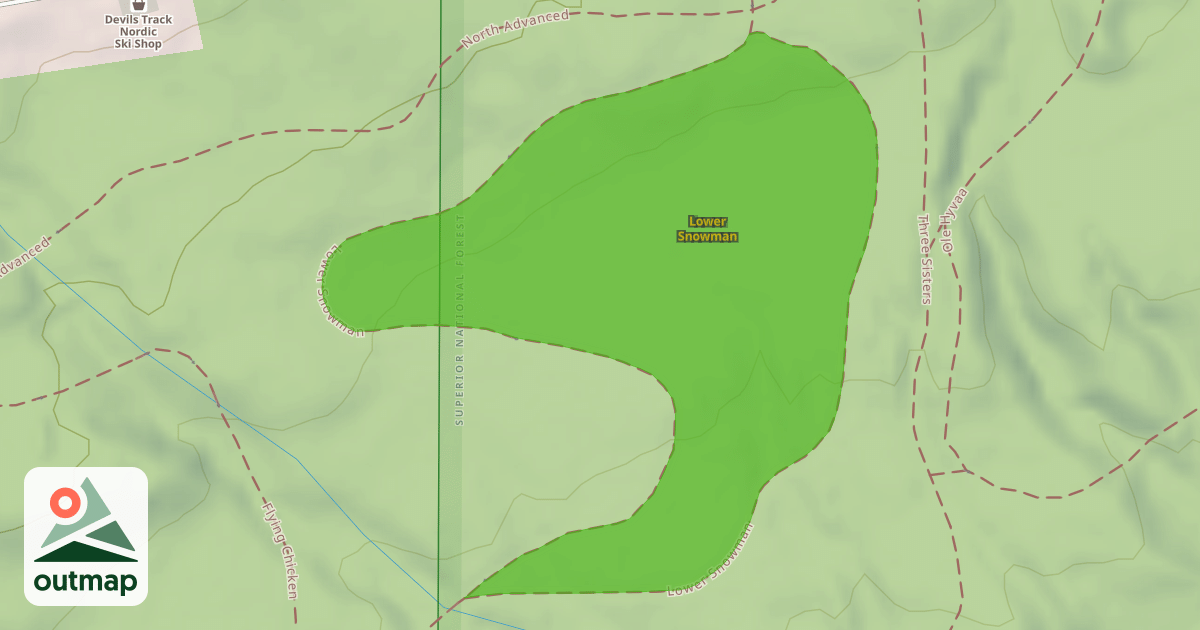 Map of Lower Snowman